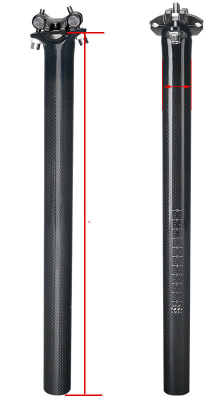 Non-Standard Carbon Fiber 3K Joint Mountain Road Bike Seat Tube Balance Bike - Blue Force Sports