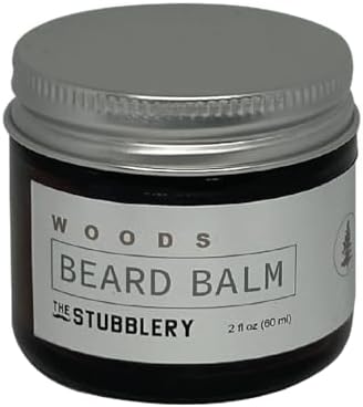 theStubblery: Organic Beard Balm (2oz) - Woods (Cedar, Black Pepper, Balsam, Cade) - Moisturizes and tames your stubble: beard, hair, and body.