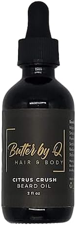 Butter By Q- Citrus Crush Beard Oil — The Best All-Natural Beard Oil Designed to Promote Beard Growth, Prevent Itch, and Alleviate Beardruff to Create a Healthier, Fuller Beard