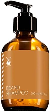 MÜHLE Beard Shampoo, 200ml | Fresh Bergamot & Cedarwood Fragrance | Plant Based Ingredients | Natural Beard Care Shampoo | Perfect for Everyday Use | Luxury Beard Wash for Men