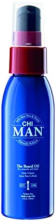 CHI Man Beard Oil. Moisturizes and Softens Beard. With Oud Fragrance., Oud, 2 ounces
