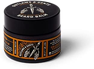 Outlaws & Gents Grooming Co. Orange and Vanilla Beard Balm - All-Natural Beard Care Product for Men - Conditions and Styles Beard & Reduces Itchiness