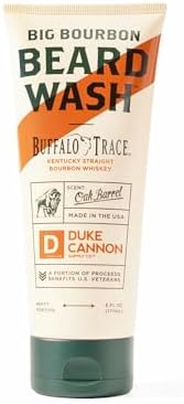 Duke Cannon Supply Co. Big Bourbon Beard Wash, 6 Fl Oz, Oak Barrel Scent - Made with Plant-Based Ingredients to Strengthen, Rejuvenate, Soften and Condition