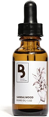 Babel Alchemy Beard Oil and Conditioner - All Natural Organic Grooming Oil for Conditioning, Softening, and Promoting Growth for Mens Beards and Mustaches (Sandalwood)
