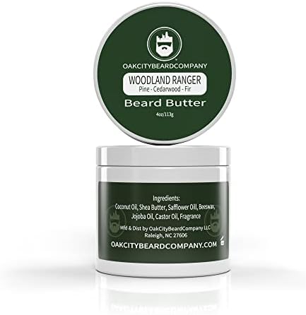 Oak City Beard Company - Woodland Ranger - 4 Ounce - Beard Butter - Beard Conditioner - Pine - Cedarwood - Fir
