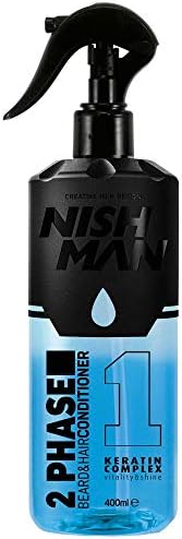 Nishman Beard & Mustache Care Series (Phase Beard & Hair Conditioner, 400ml)