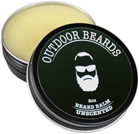 Outdoor Beards Beard Balm | 2 oz Cleansing Balm for Beards Short or Long | Beard Conditioner for Men | Essential Moisturizer for Every Man's Beard | Leave Hair and Skin Healthy (Unscented)
