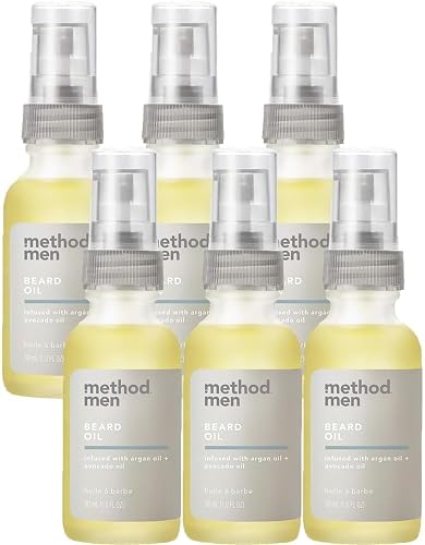 Method Men Beard Oil, Sea + Surf, 1 Ounce (6 Pack)