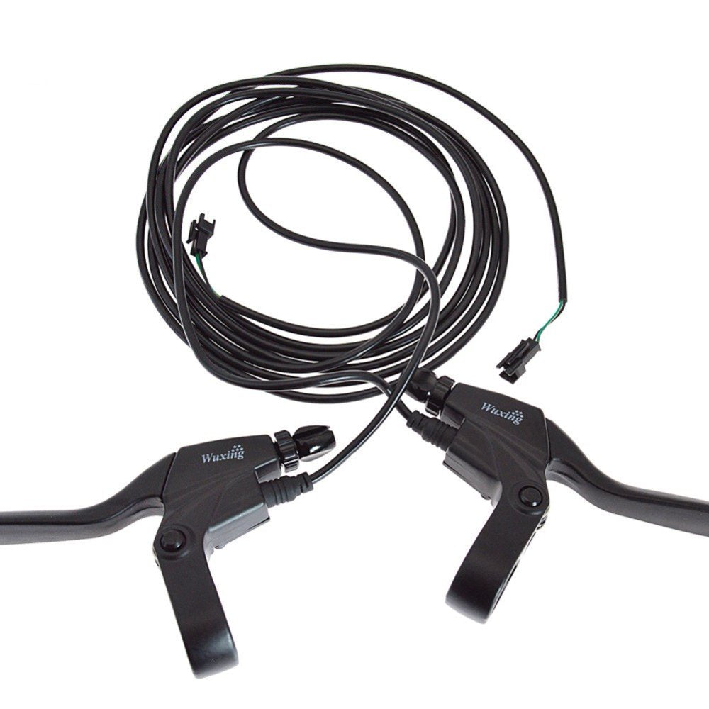 Sufanic Bike Brakes Lever, 1 Pair Durable 2 Wires Left & Right 139PD E-Bike Bicycle Electric Brake Lever Replacement Parts