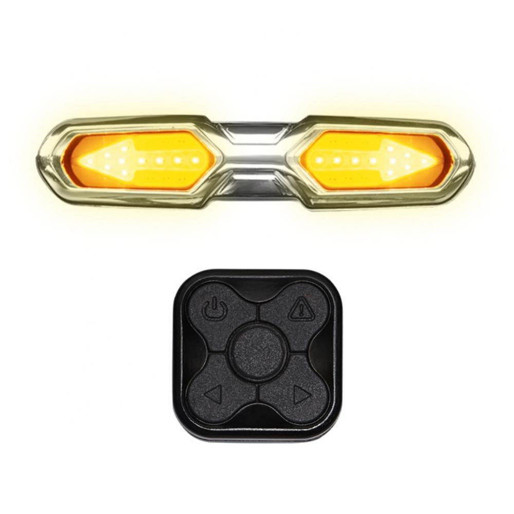 Bike Tail Light with Turn Signals, Rear Bike Light USB Rechargeable LED Bike Lights, Waterproof Remote Control Bicycle Turn Signals & Bike Blinkers Suitable for Mountain Bike, Road Bicycle