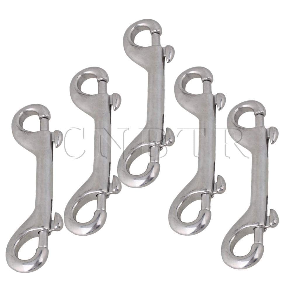 5X 304 Stainless 115Mm Double End Snap Hook Bolt for Diving