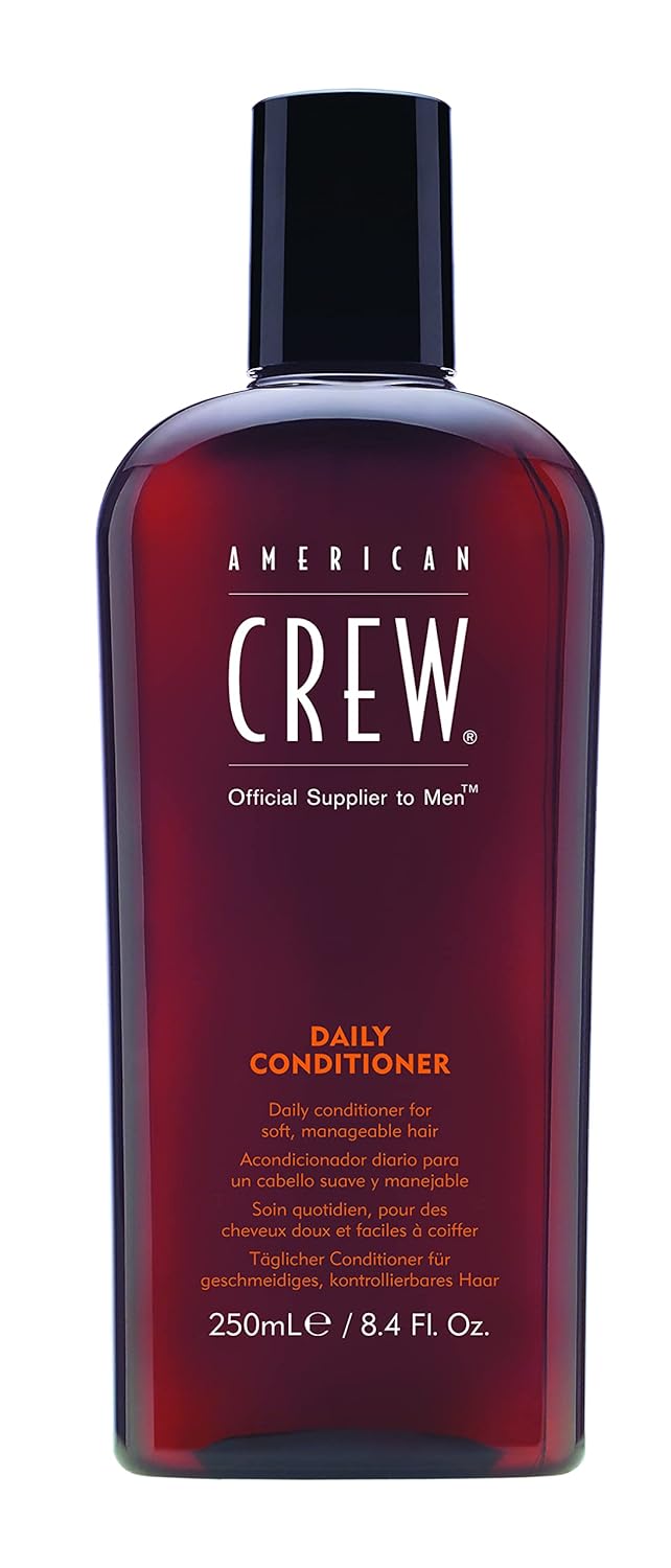 American Crew Men's Conditioner, Daily Conditioner for Soft, Manageable Hair, Naturally Derived, Vegan Formula, Citrus Mint,8.4 Oz