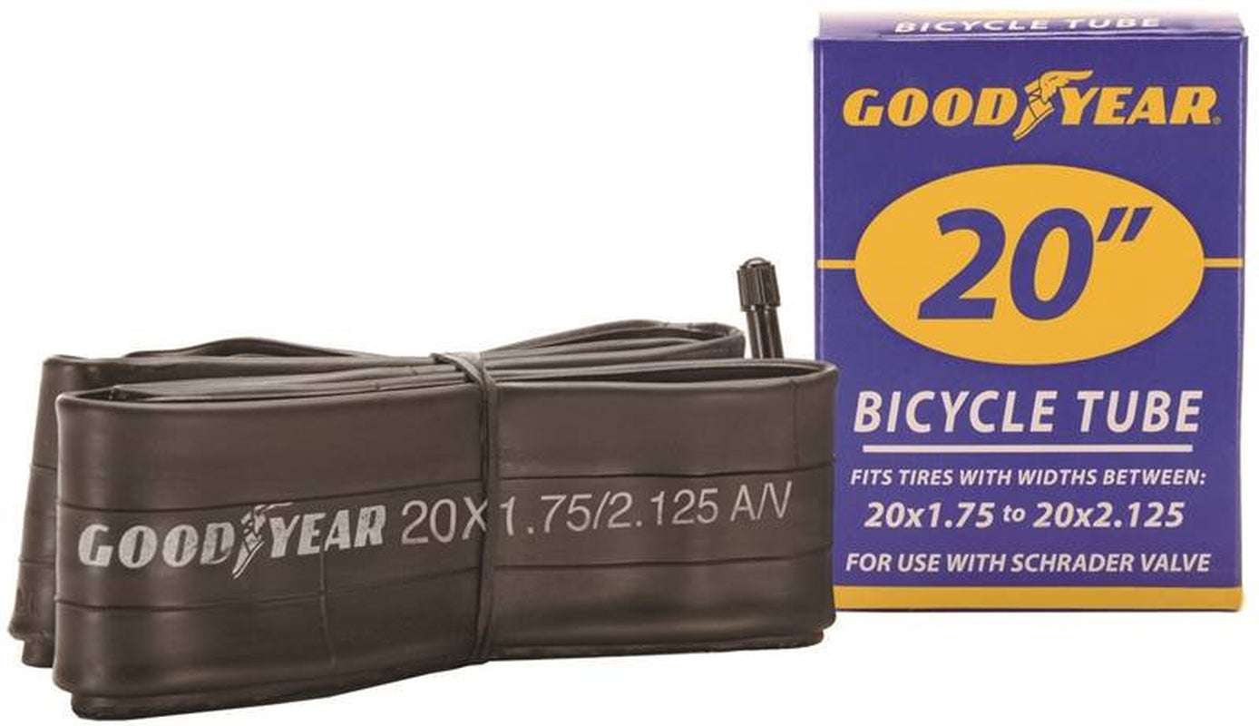 Goodyear 20" X 1.75"-2.125" Bike Tube, Black