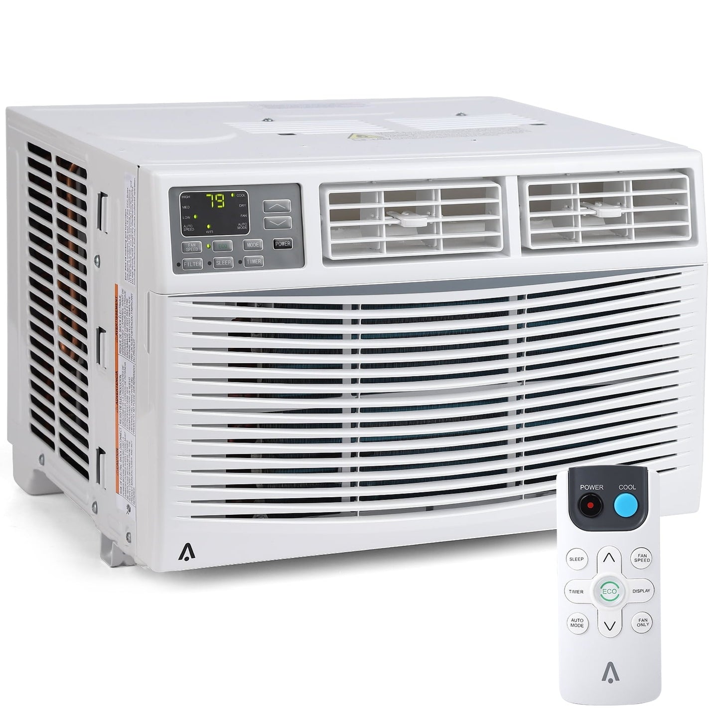 8000 BTU Smart Window Air Conditioner. Window AC Unit with Remote/App Control and Dehumidification Function. Energy Savings. Quiet Operation. Cools 350 Sq.ft. 110-115V