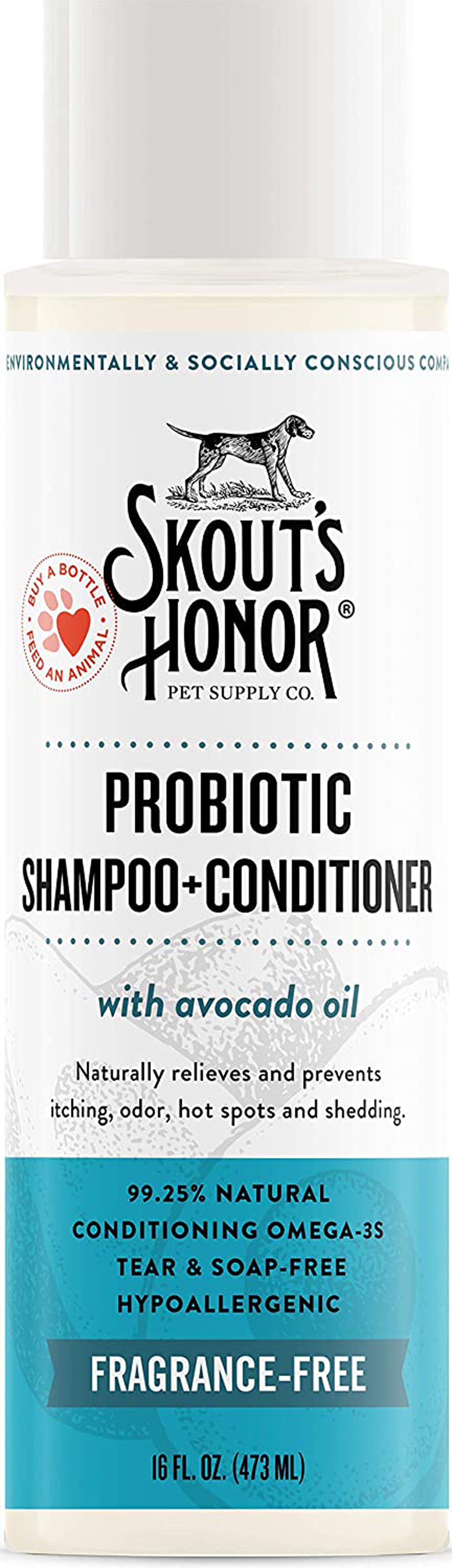 Skouts Honor Dog Probiotic Shampoo-Conditioner For Puppies 16oz,