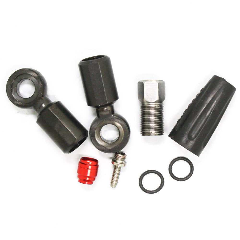 Yohoo Bicycle Accessories Bike Parts Outdoor Disc Brake Caliper Black+Red+Silver