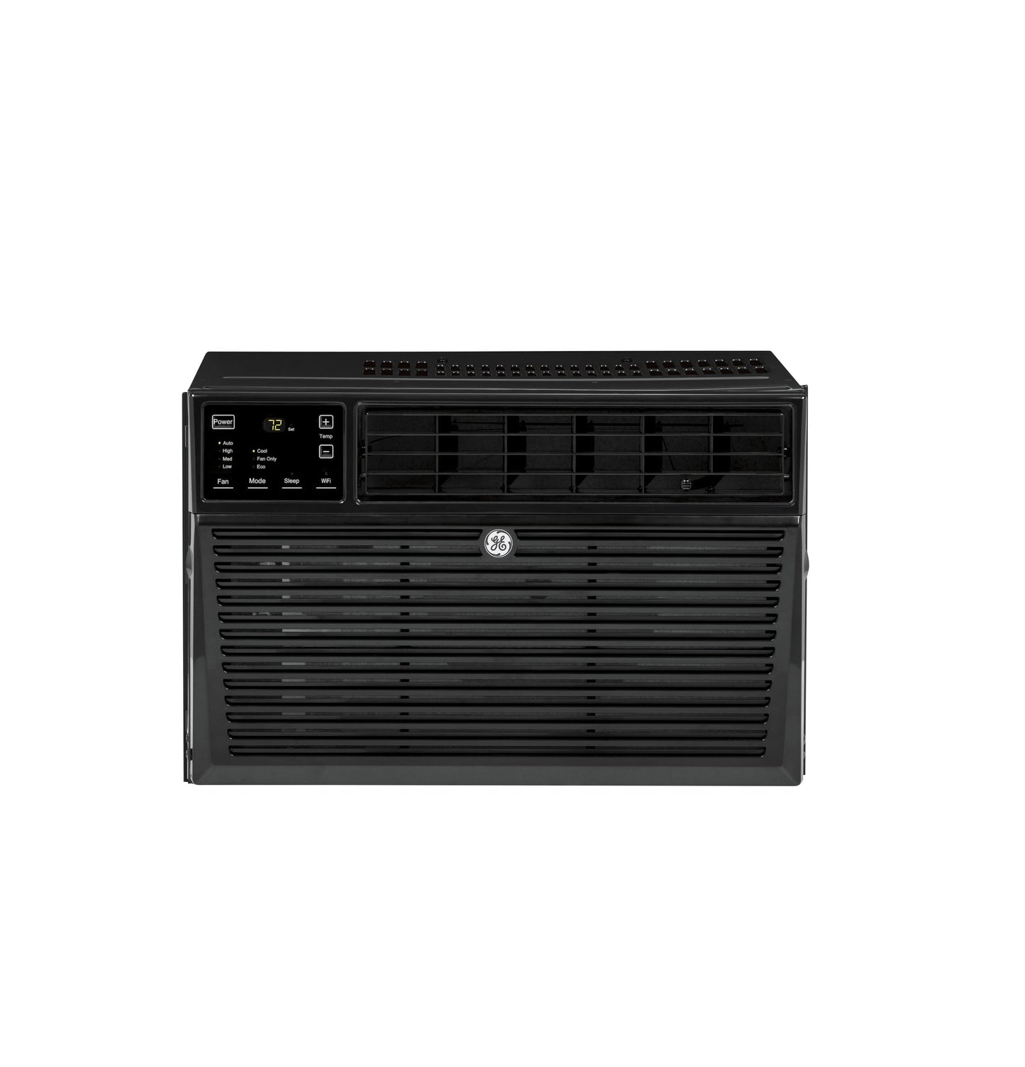 GE Appliances 8.000 BTU 115-Volt Smart Window Air Conditioner with Remote. AEN08LZ. Black