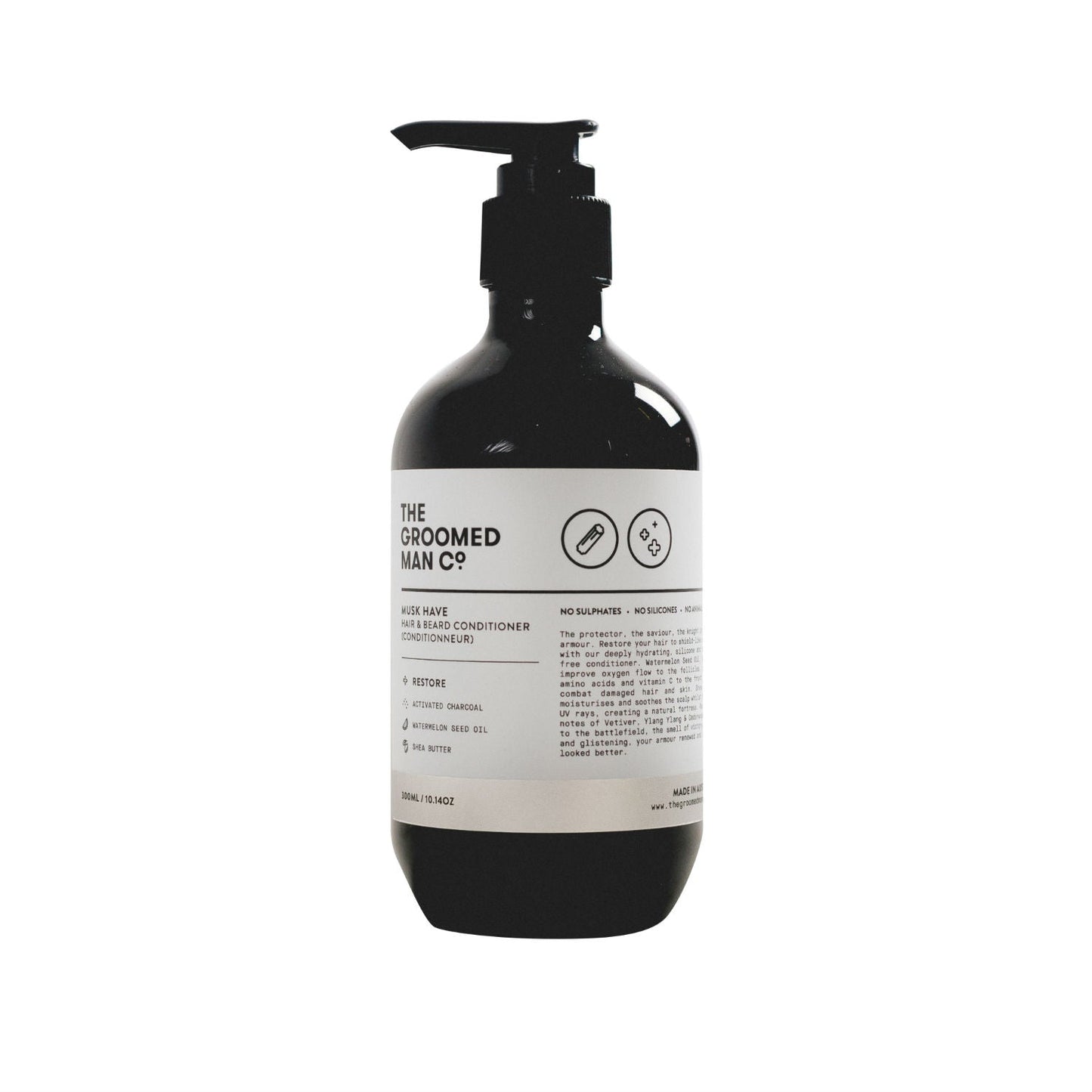 The Groomed Man Co. Musk Have Hair + Beard Conditioner (300ml)