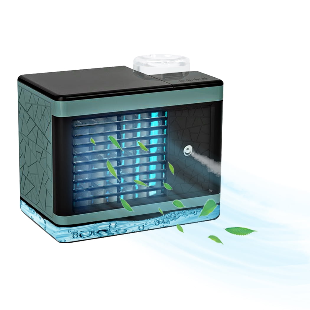 Portable Air Conditioner Fan. HITNEXT Arctic Fresh Air Fan with Humidifier. 3 Speeds & 7 Colors Lights for Bedroom. Office