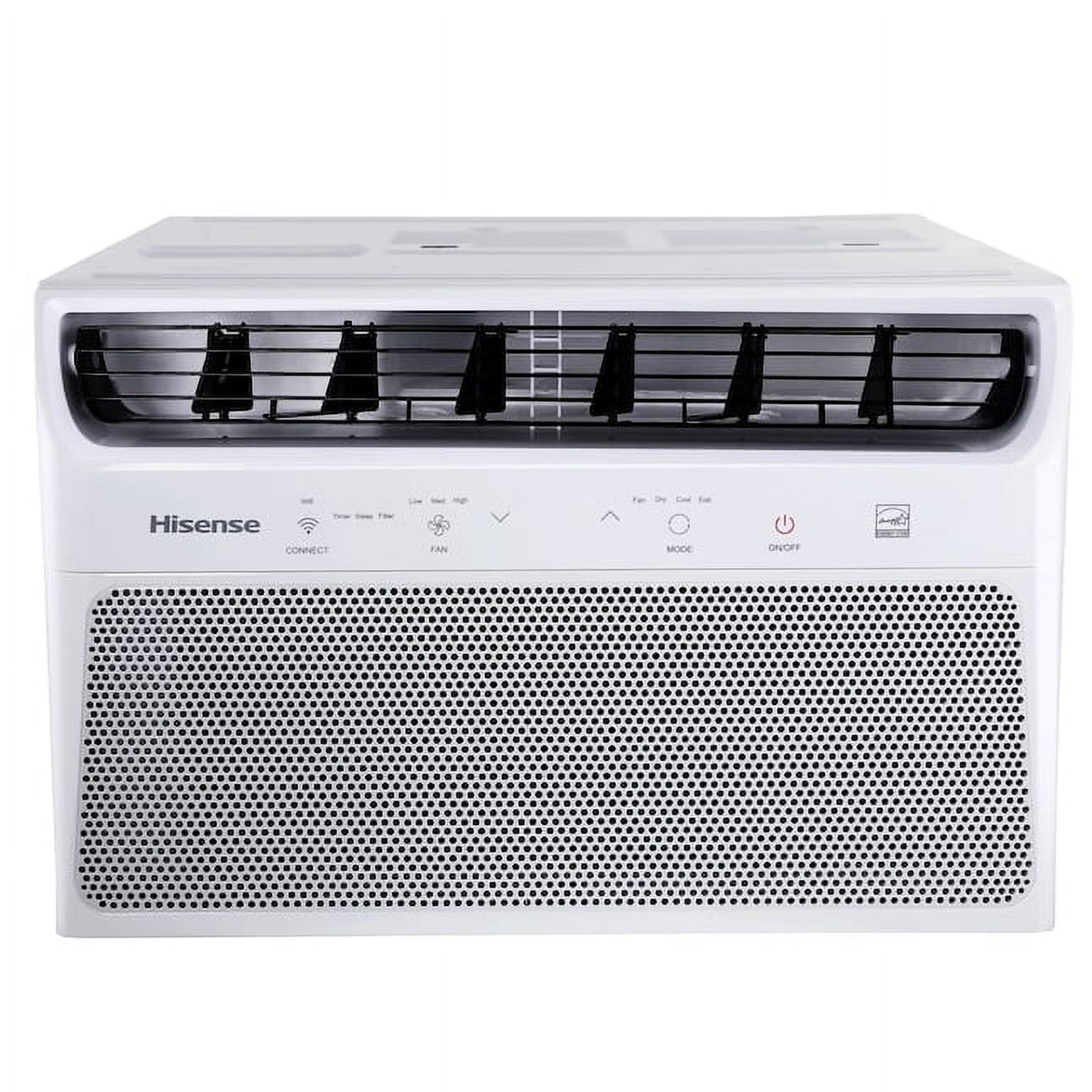 Restored Hisense 8000-BTU 350 SF Wifi Connected Energy Star Window Air Conditioner. White
