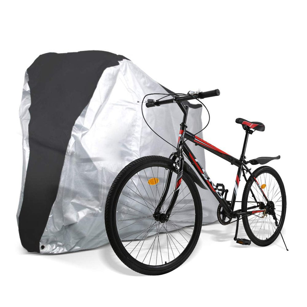 Waterproof Bike Cover Outdoor Bicycle Cover Snow Rain Dust Sun Protector with Lock Hole