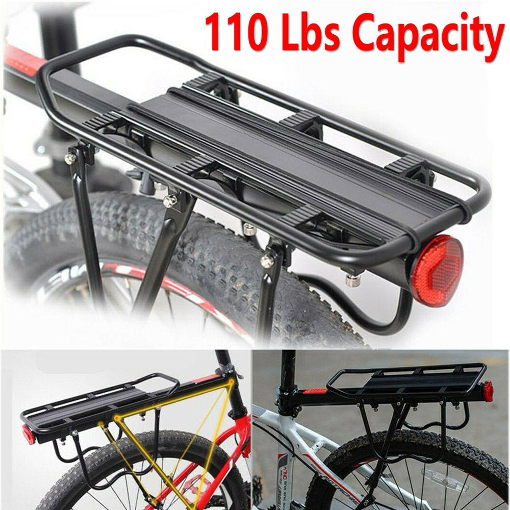 Adjustable Bike Cargo Rack Aluminum Alloy Mountain Bike Bicycle Rear Rack Bicycle Pannier Luggage Carrier Rack
