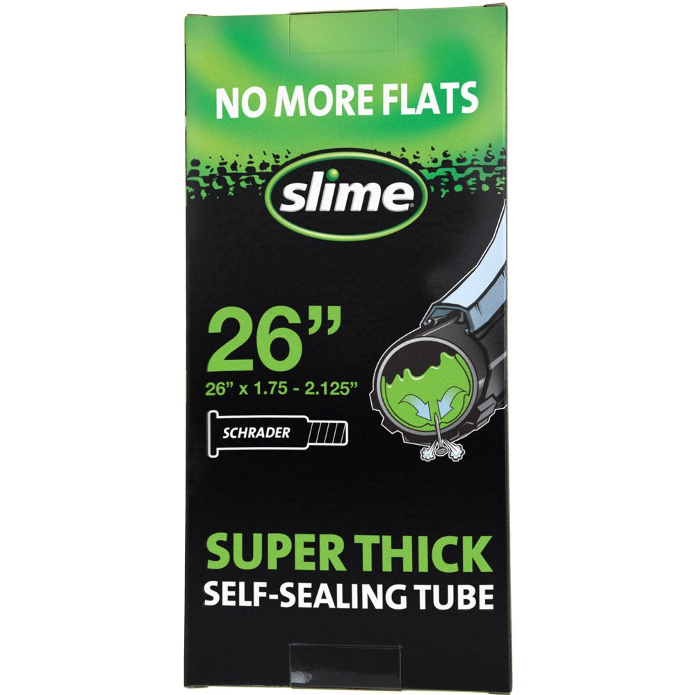Slime Super Thick Self-Sealing Bicycle Tube Schrader 26" X 1.75-2.125" - 30081