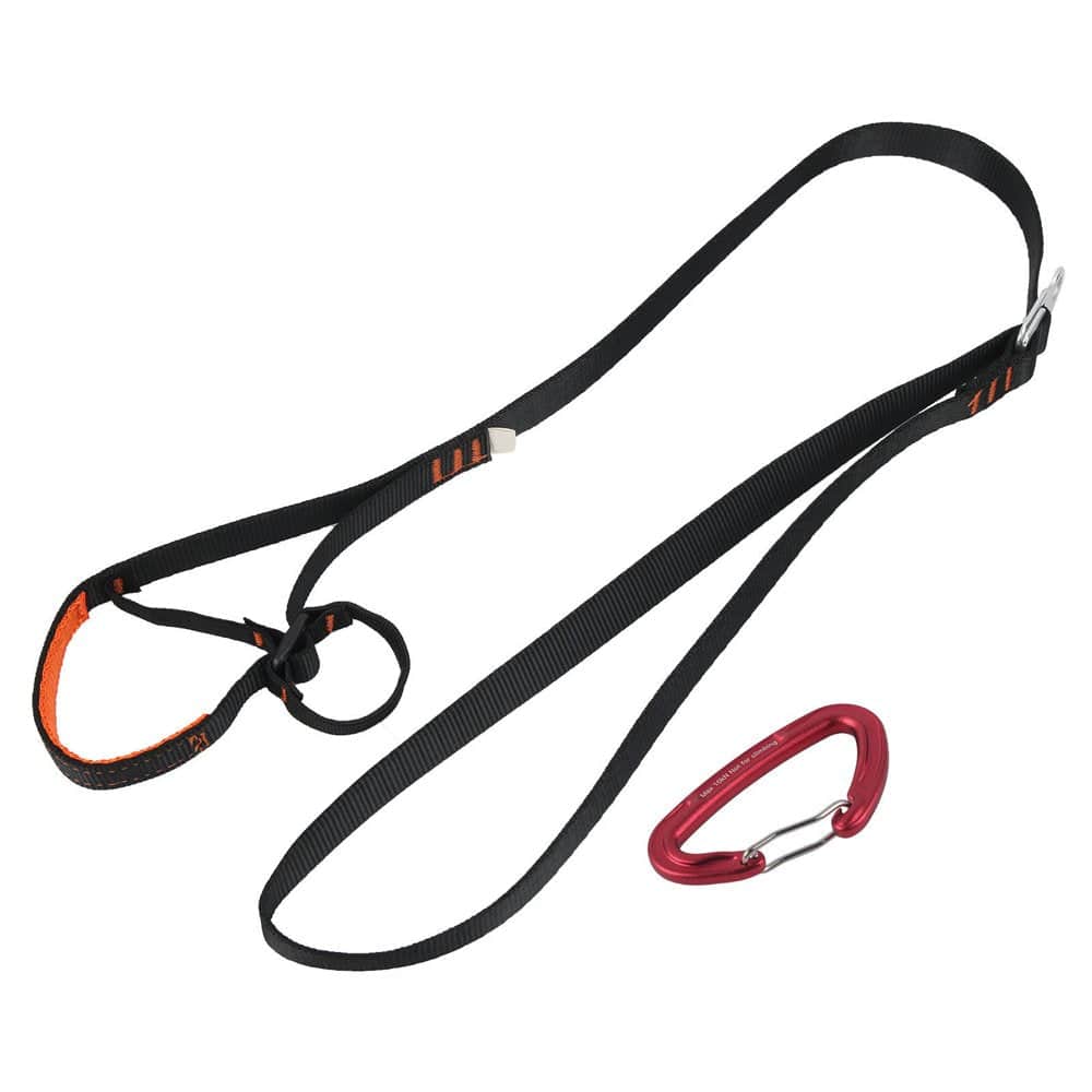 Climbing Foot Loop, Lightweight Friction Resistance Ascender Webbing Sling Thicken Polyester Webbing for Mountaineering Rock Climbing and Aerial Work