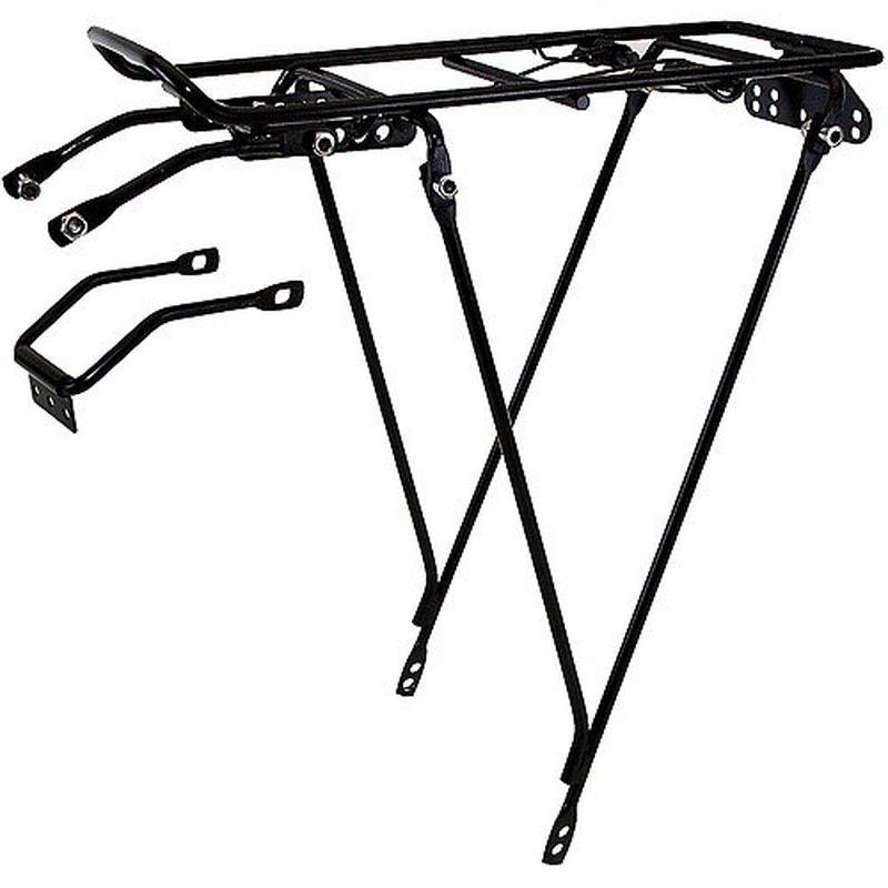 Ventura Economical Bolt-On Bicycle Carrier Rack, Adjustable Fit for 26"/28"/700C, Steel