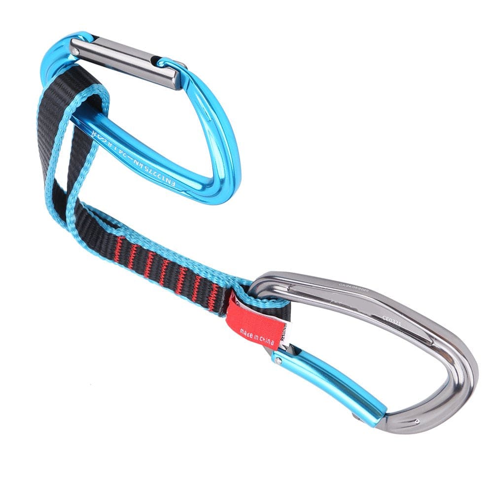 Haofy Camnal Quickdraw Sling Lightweight Straight Bent Carabiner for Outdoor Sling