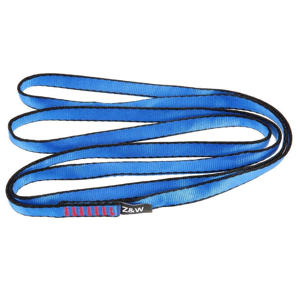 Meterk 23KN 16Mm 120Cm/3.9Ft Rope Runner Webbing Sling Flat Strap Belt for Mountaineering Rock Climbing Caving Rappelling Rescue Engineering
