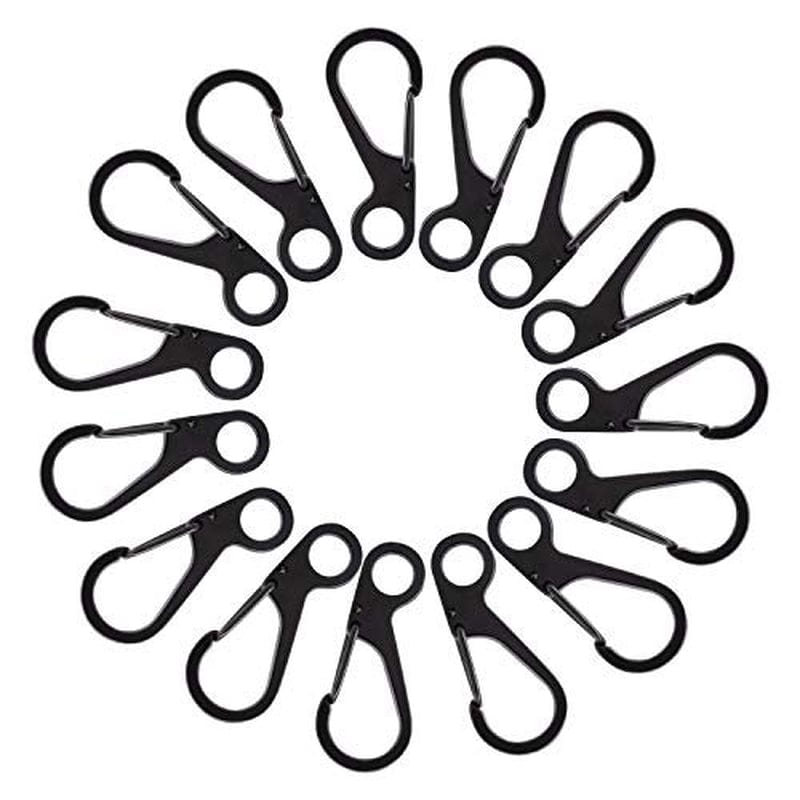 Mini Spring Hanging Buckle (2.5CM), 20Pcs Carabiners Hook Clip EDC Paracord Hook