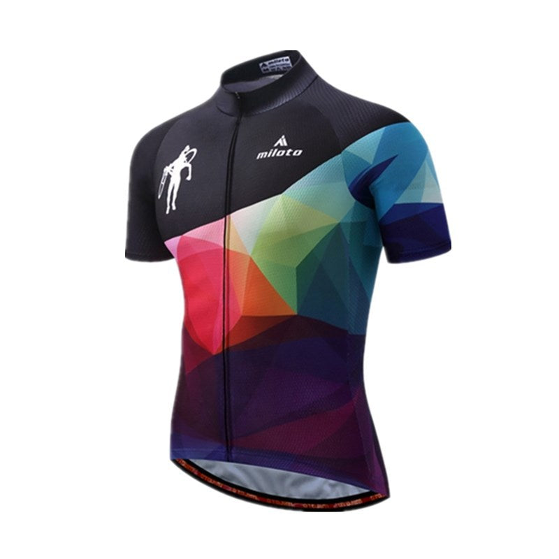 Men's And Women's Summer Cycling Jersey Tops, Breathable Outdoor Cycling Jerseys - Blue Force Sports