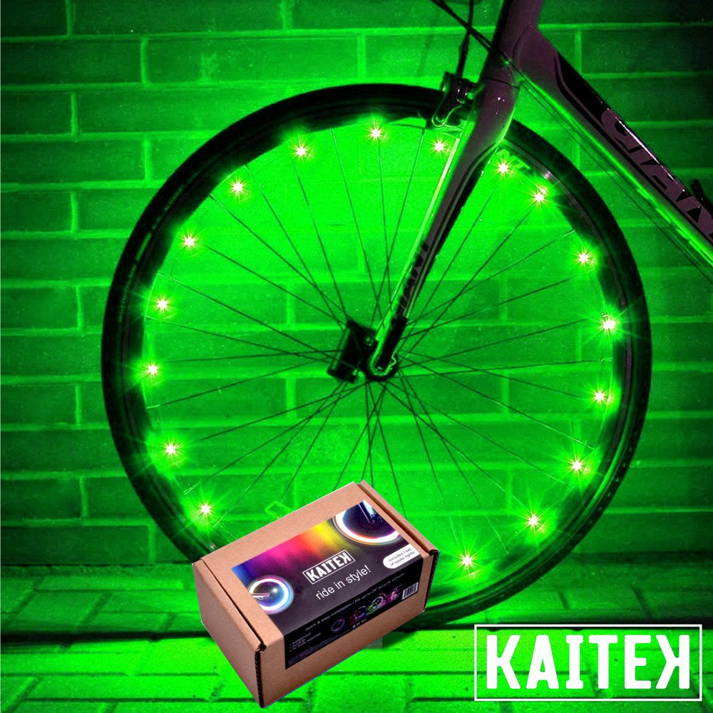 Kaitek LED Bicycle Wheel Accessory Light for 1 Wheel, Color-Changing