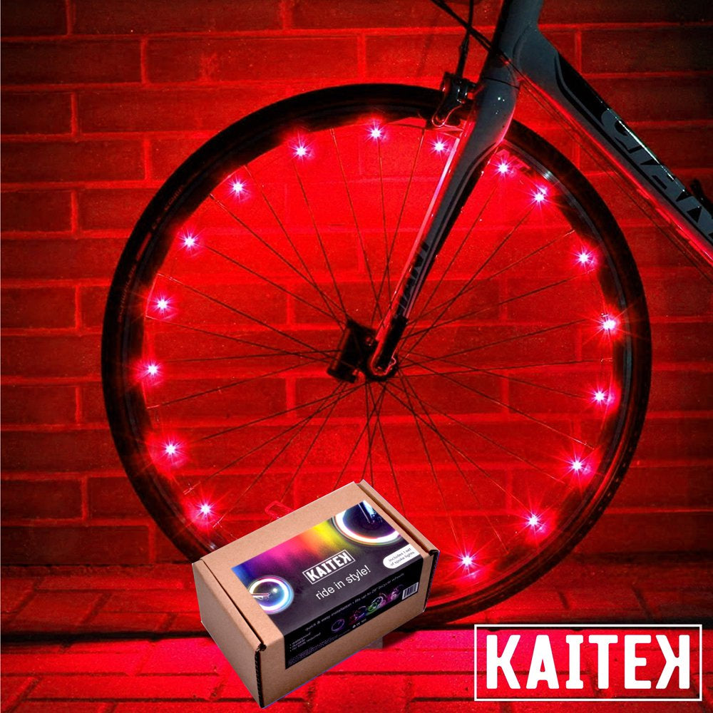 Kaitek LED Bicycle Wheel Accessory Light for 1 Wheel, Color-Changing