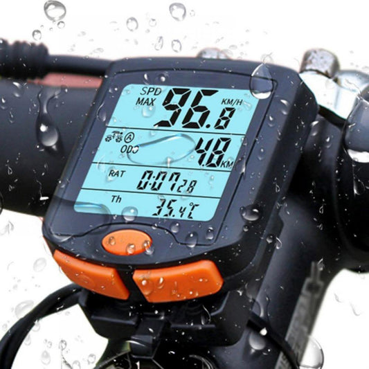 Clearance! Bike Computer, Bicycle Speedometer, Wireless Riding Odometer, Multifunctional & Waterproof, Smart Touch Backlight, HD Digital LCD Big Display,Easy to Install
