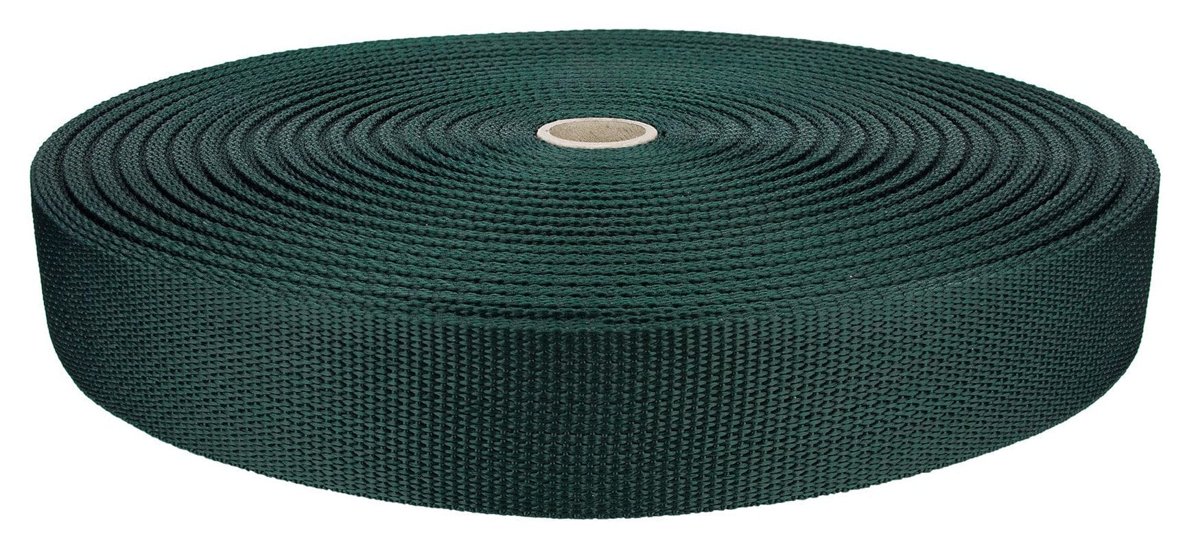 1 1/2 Inch Dark Green Polypro Webbing Closeout, 100 Yards
