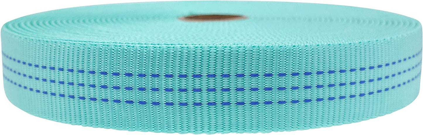 1 Inch Nylon Tubular Webbing Tape UIAA Certified 4000Lb Heavy Duty for Climbing Rescue Rope Works Survival Outdoor General Purposes 1" X 30Ft / 10 Yards,Lemon Yellow