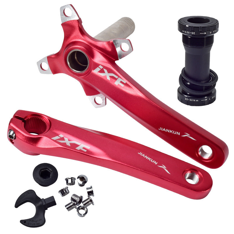 Mountain Bike Hollow Integrated Aluminum Alloy Crank - Blue Force Sports