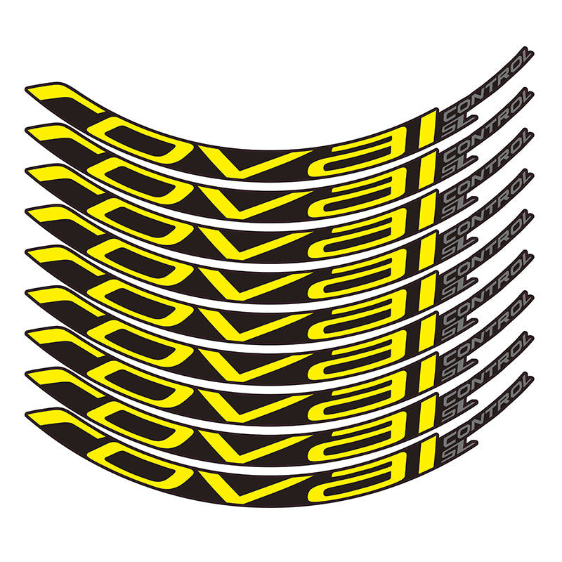 Mountain Bike Width Rim Wheel Set Color Change Sticker - Blue Force Sports