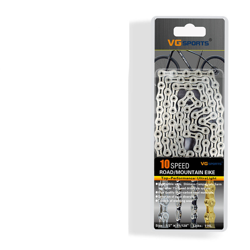 Road Bike Chain Golden Colorful Hollow Variable Speed Chain - Blue Force Sports