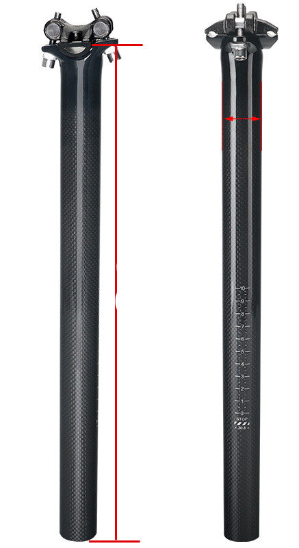 Non-Standard Carbon Fiber 3K Joint Mountain Road Bike Seat Tube Balance Bike - Blue Force Sports