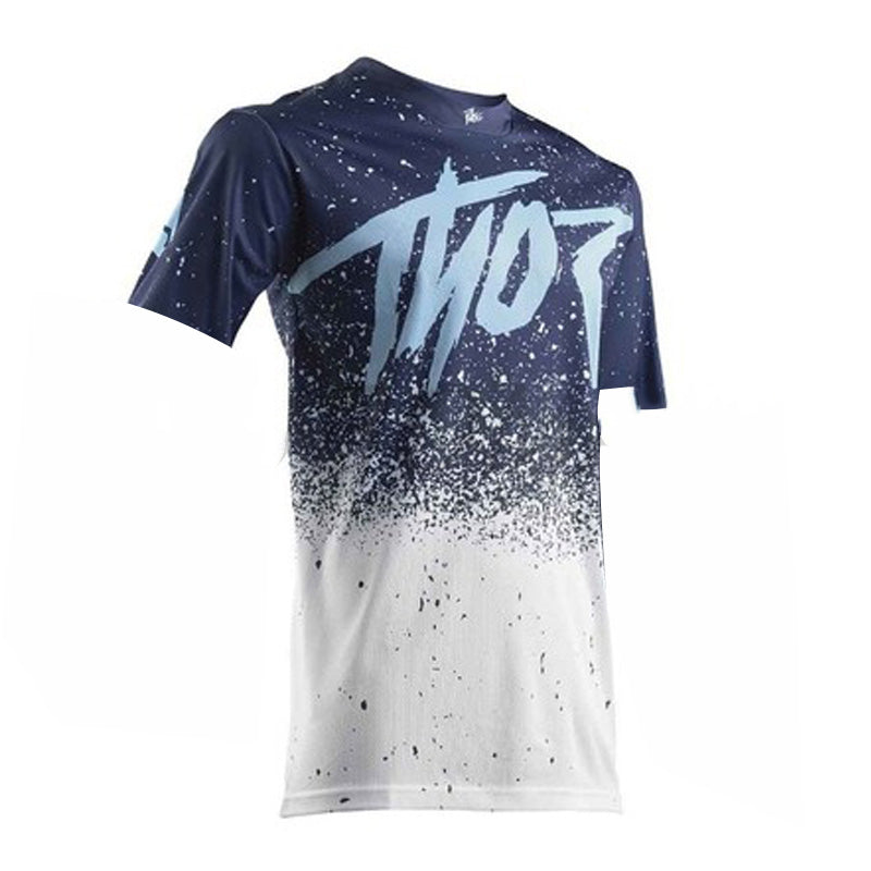 Short-Sleeved Bib Cycling Jersey Suit - Blue Force Sports