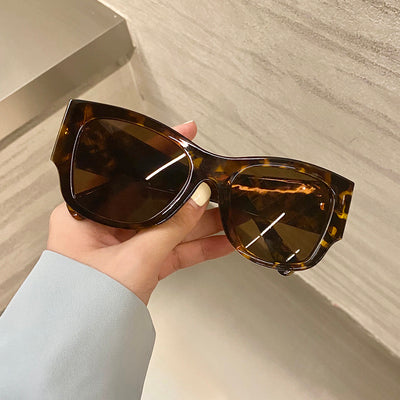 European And American Retro Big Frame Black Super Sunglasses Women - Blue Force Sports