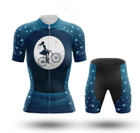 Summer SKY Short-sleeved Bib Cycling Jersey - Blue Force Sports