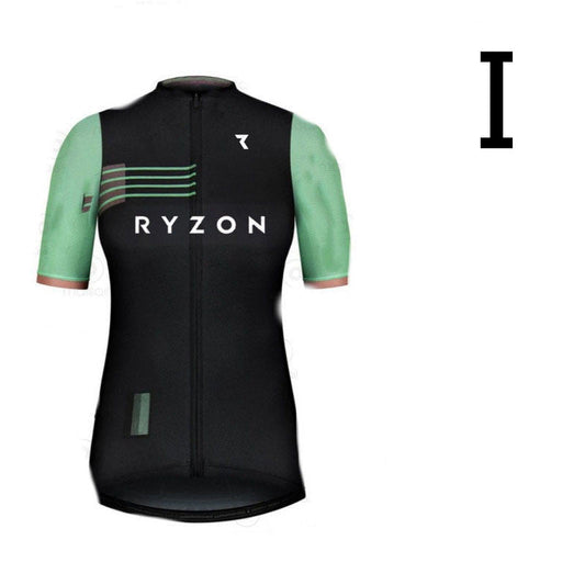 Women's Mountain Bike Cycling Jersey Short Sleeve Summer Outfit - Blue Force Sports