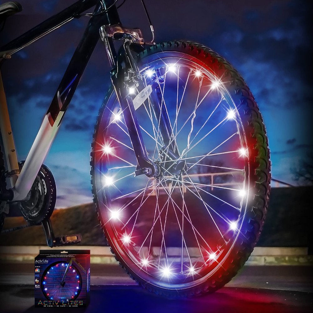 Activ Life LED Bike Wheel Lights Bicycle Spoke Light Accessories for Night Riding Multicolor