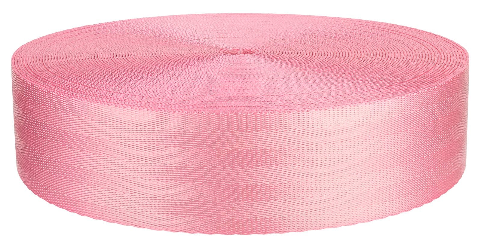 2 Inch Seat-Belt Pink Polyester Webbing Closeout, 20 Yards