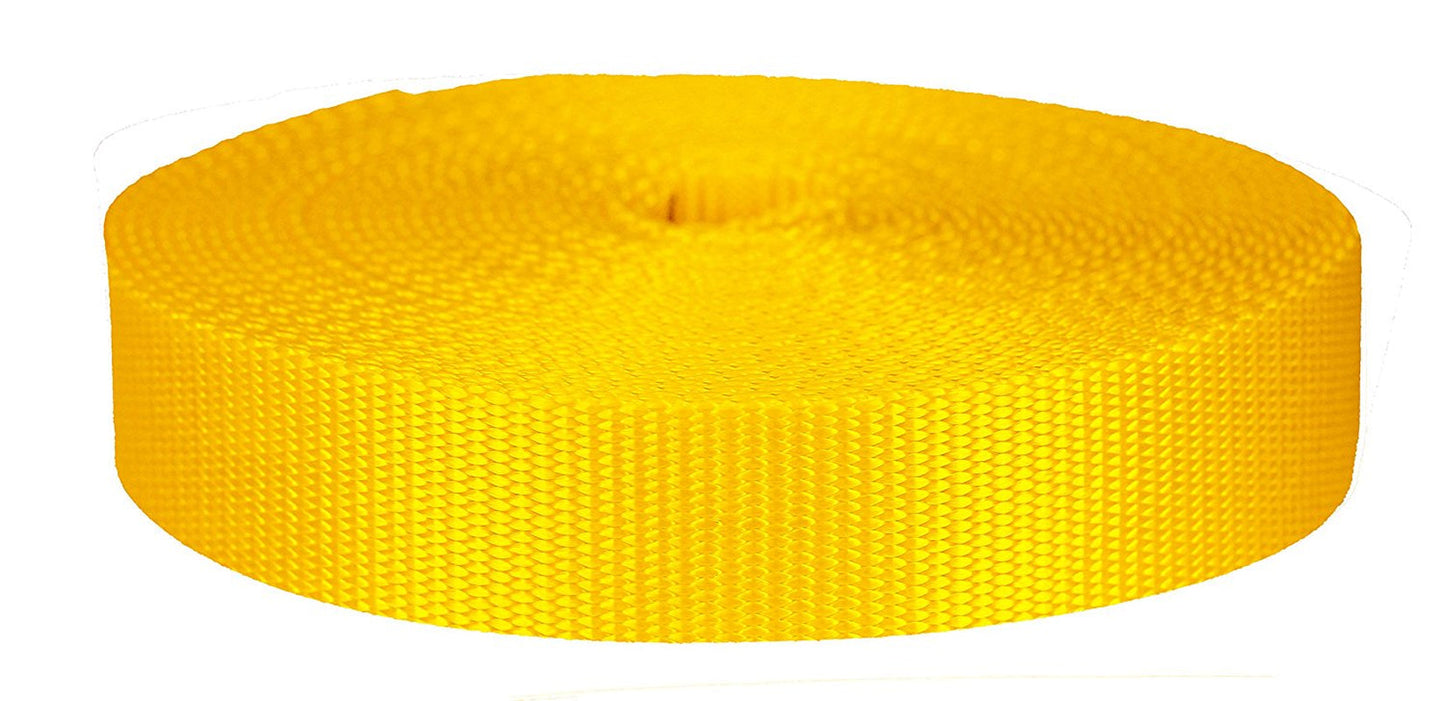 Strapworks 3/4 Inch X 10 Yards Colored Flat Nylon Webbing Strap