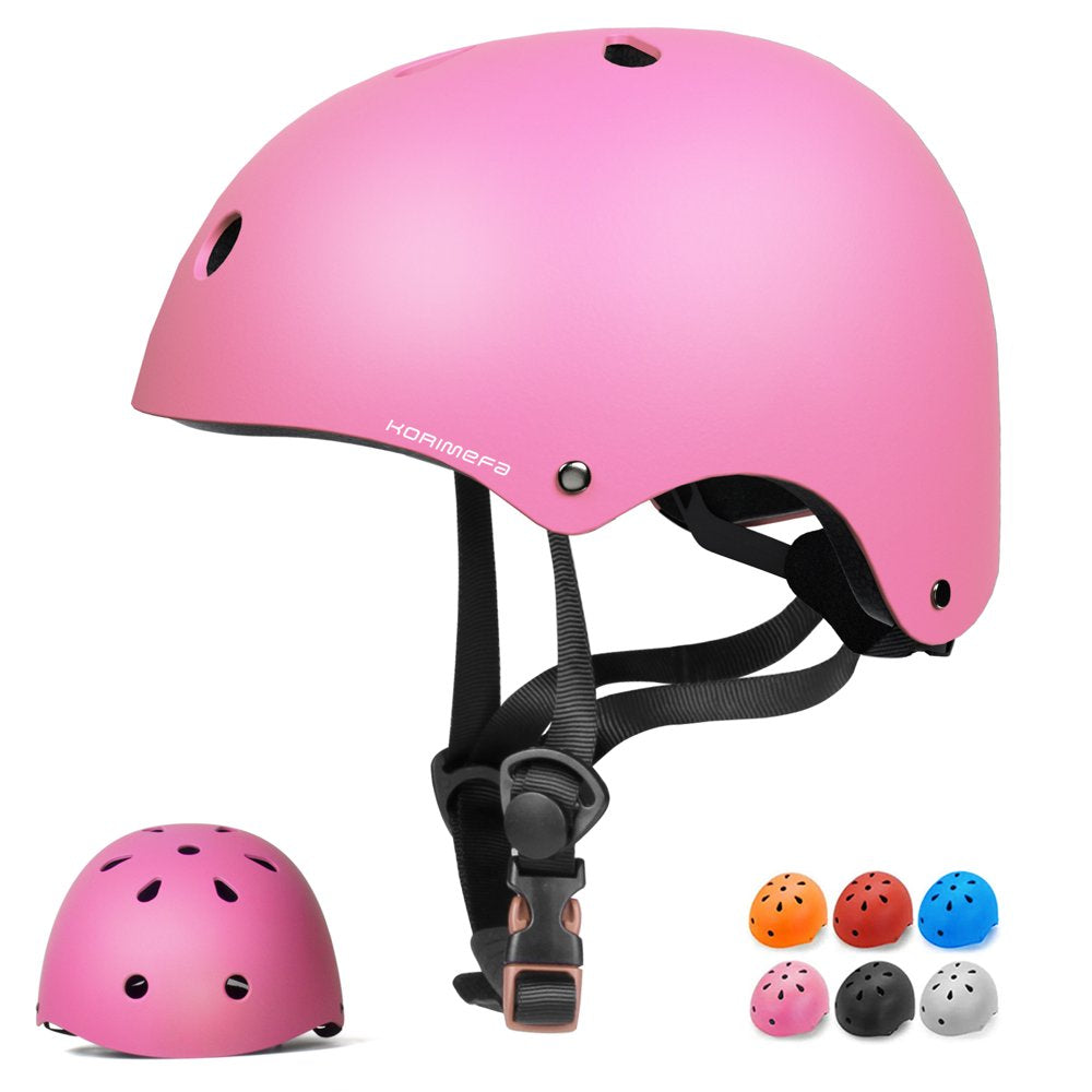 KORIMEFA Kids Bike Helmet, Toddler Bicycles Helmets for 1-8 Years Boys Girls, Adjustable Cycling Multi-Sport Helmet for Football Roller Skating Scooter